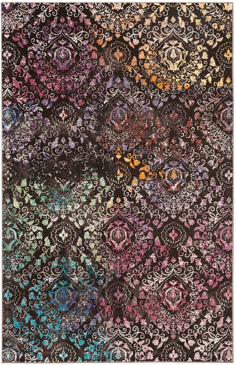 Safavieh Aria Ara172W Brown / Multi Damask Area Rug