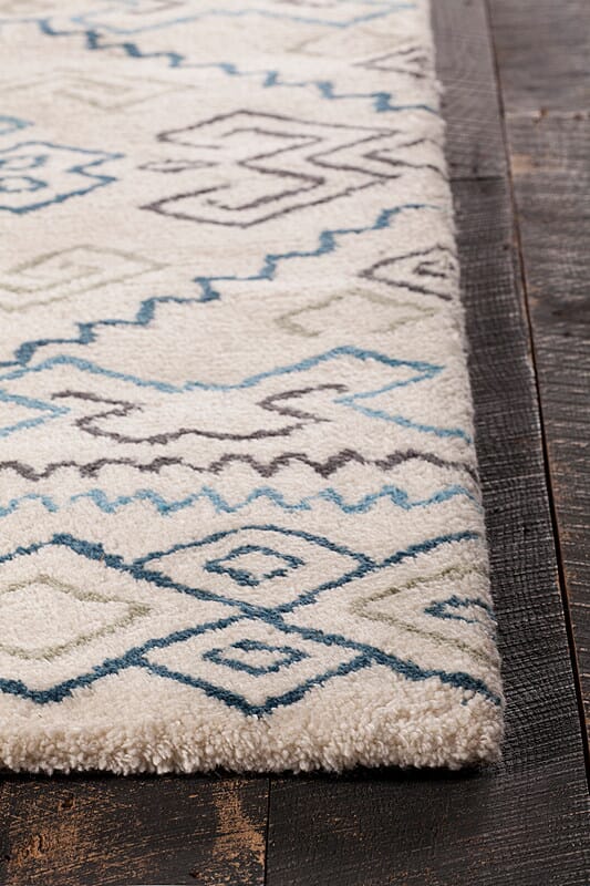 Chandra Arcon Arc33701 Cream / Grey / Blue / Black Southwestern Area Rug