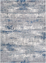 Surya Andorra Ard-2301 Medium Gray, Dark Blue, Charcoal, White Rugs.