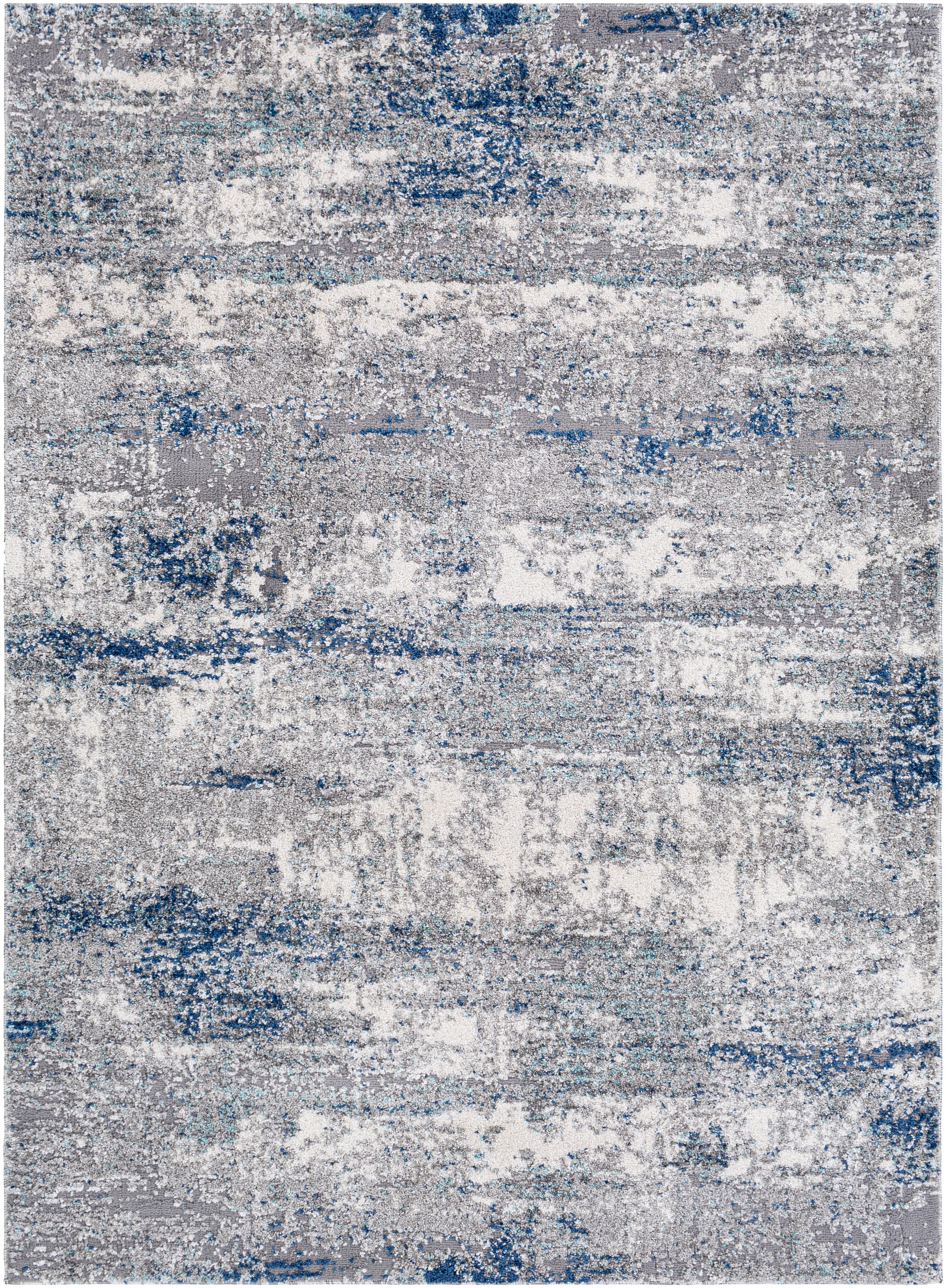 Surya Andorra Ard-2301 Medium Gray, Dark Blue, Charcoal, White Area Rug