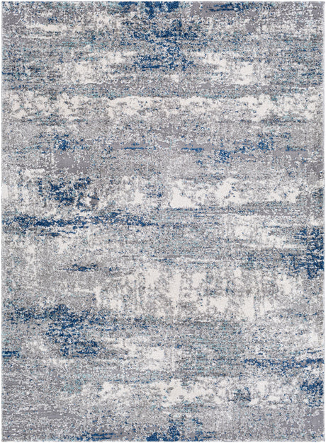 Surya Andorra Ard-2301 Medium Gray, Dark Blue, Charcoal, White Rugs.