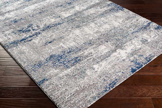 Surya Andorra Ard-2301 Medium Gray, Dark Blue, Charcoal, White Rugs.