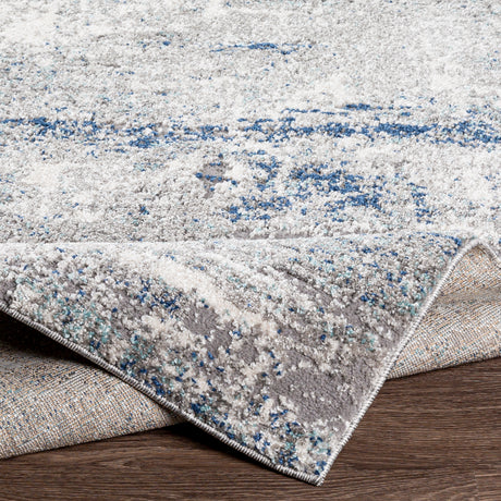 Surya Andorra Ard-2301 Medium Gray, Dark Blue, Charcoal, White Rugs.