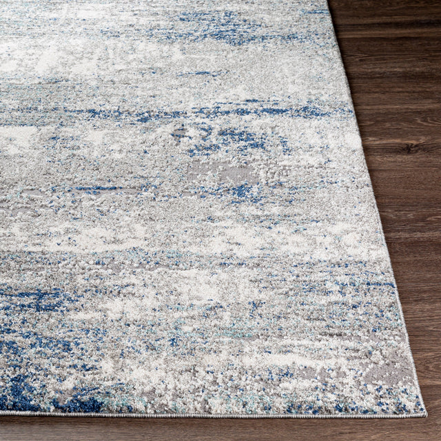 Surya Andorra Ard-2301 Medium Gray, Dark Blue, Charcoal, White Rugs.