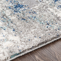 Surya Andorra Ard-2301 Medium Gray, Dark Blue, Charcoal, White Area Rug