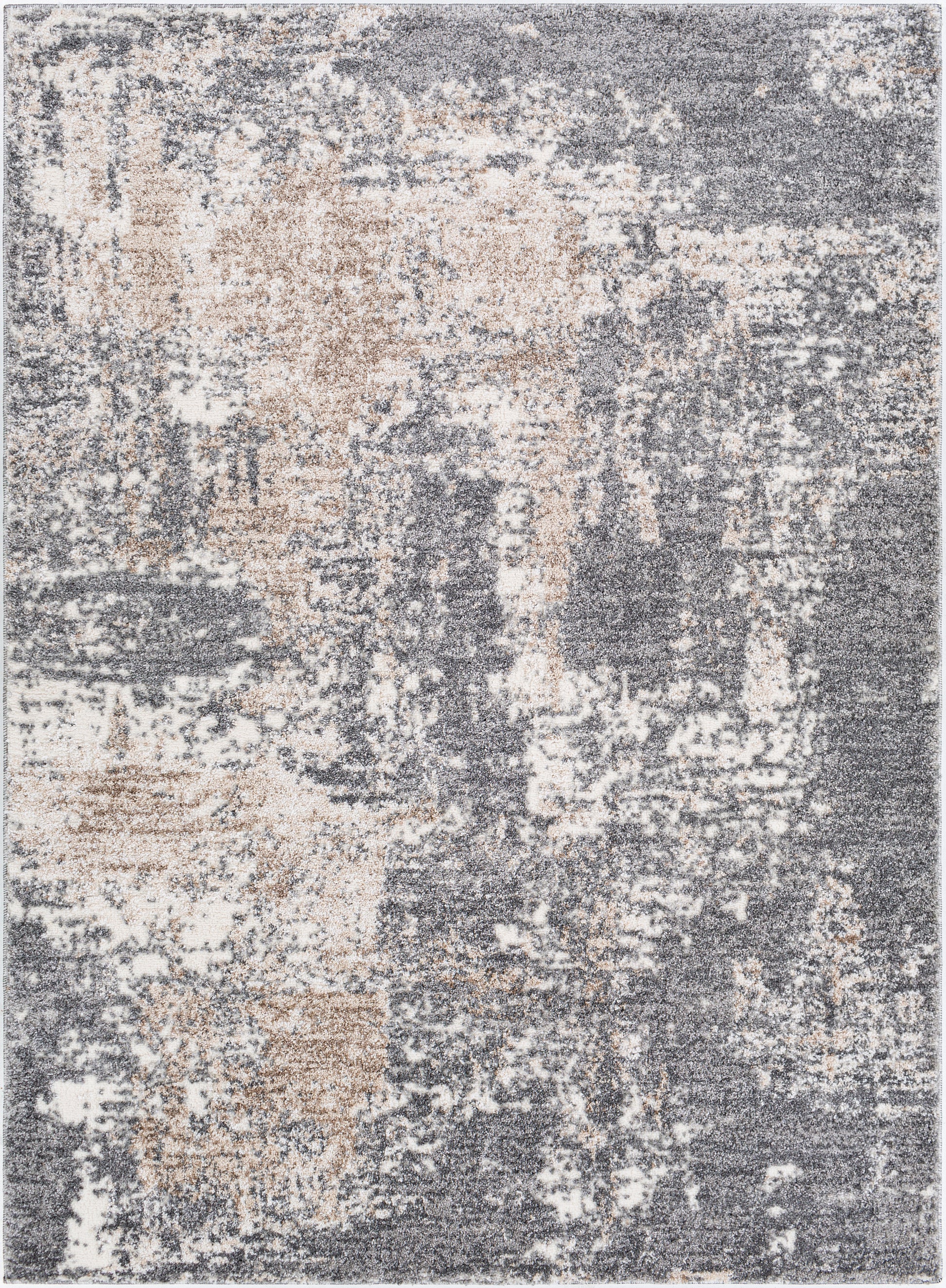 Surya Andorra Ard-2302 Charcoal, Medium Gray, Khaki, White Area Rug