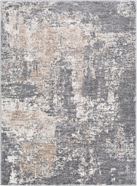 Surya Andorra Ard-2302 Charcoal, Medium Gray, Khaki, White Rugs.