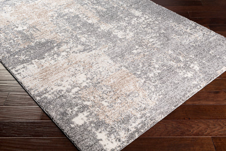 Surya Andorra Ard-2302 Charcoal, Medium Gray, Khaki, White Rugs.