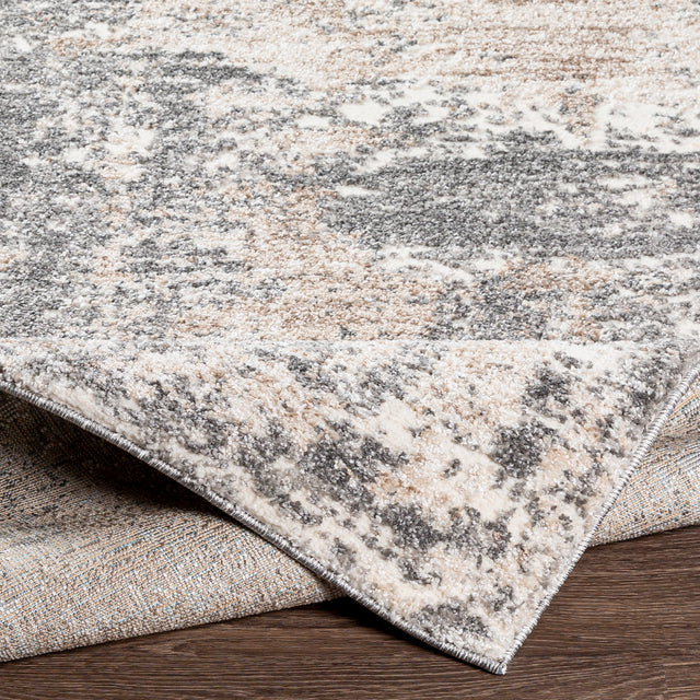 Surya Andorra Ard-2302 Charcoal, Medium Gray, Khaki, White Rugs.