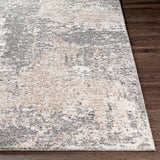 Surya Andorra Ard-2302 Charcoal, Medium Gray, Khaki, White Rugs.