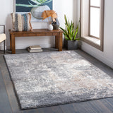Surya Andorra Ard-2302 Charcoal, Medium Gray, Khaki, White Rugs.