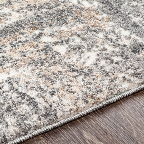 Surya Andorra Ard-2302 Charcoal, Medium Gray, Khaki, White Rugs.