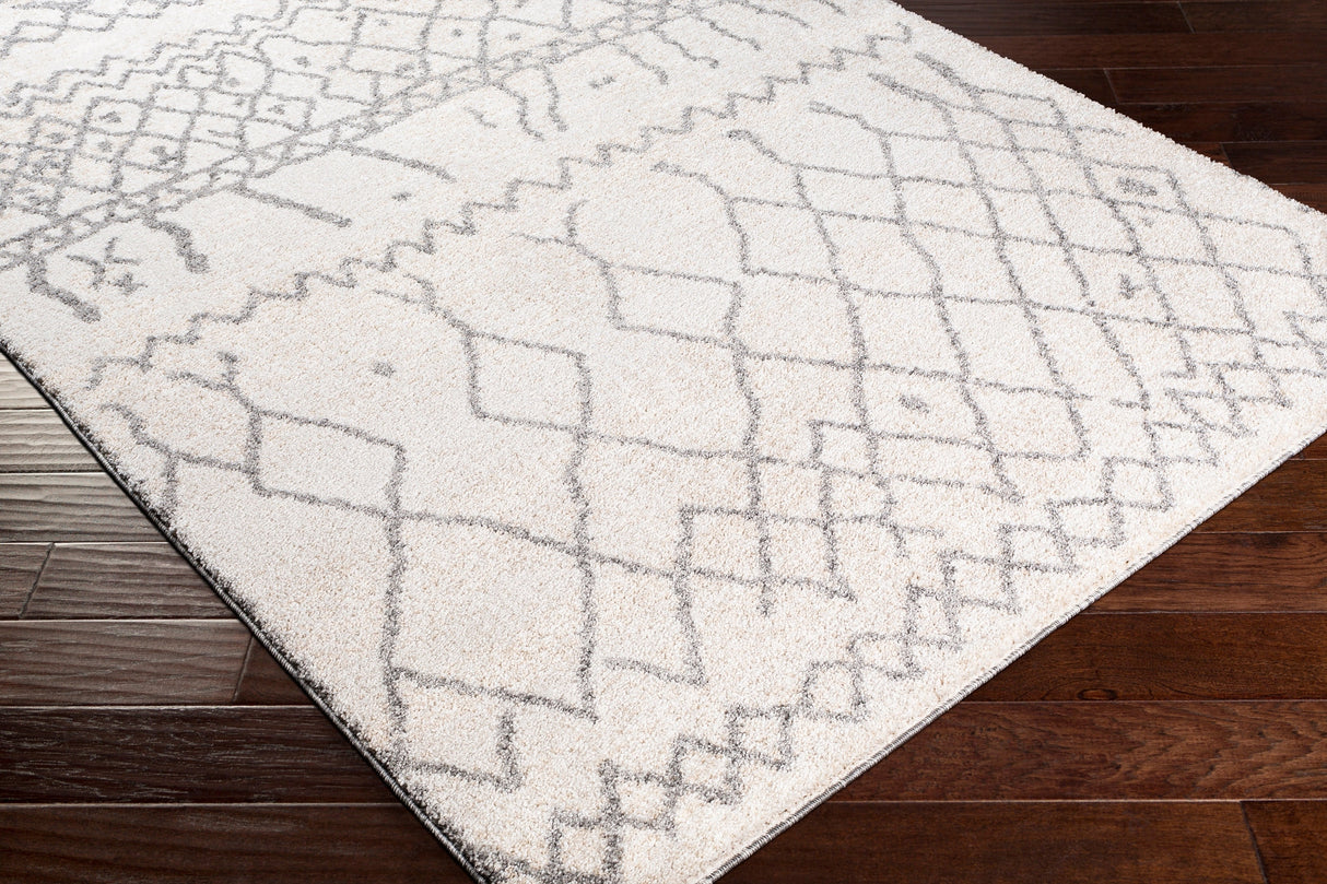 Surya Andorra Ard-2303 Medium Gray, Khaki, White, Charcoal Rugs.