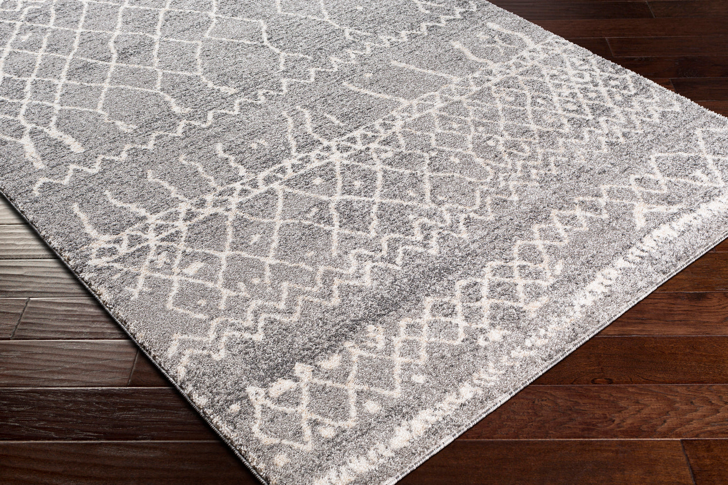 Surya Andorra Ard-2304 Medium Gray, White, Khaki, Charcoal Rugs.