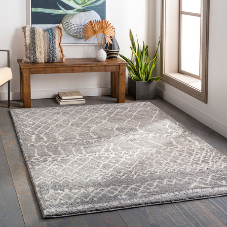 Surya Andorra Ard-2304 Medium Gray, White, Khaki, Charcoal Rugs.