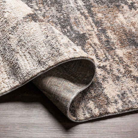 Surya Andorra Ard-2305 Charcoal, Medium Gray, White, Khaki Rugs.