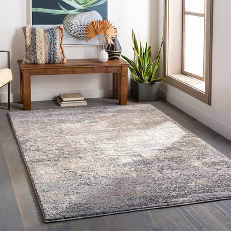 Surya Andorra Ard-2306 Medium Gray, Charcoal, White, Khaki Rugs.