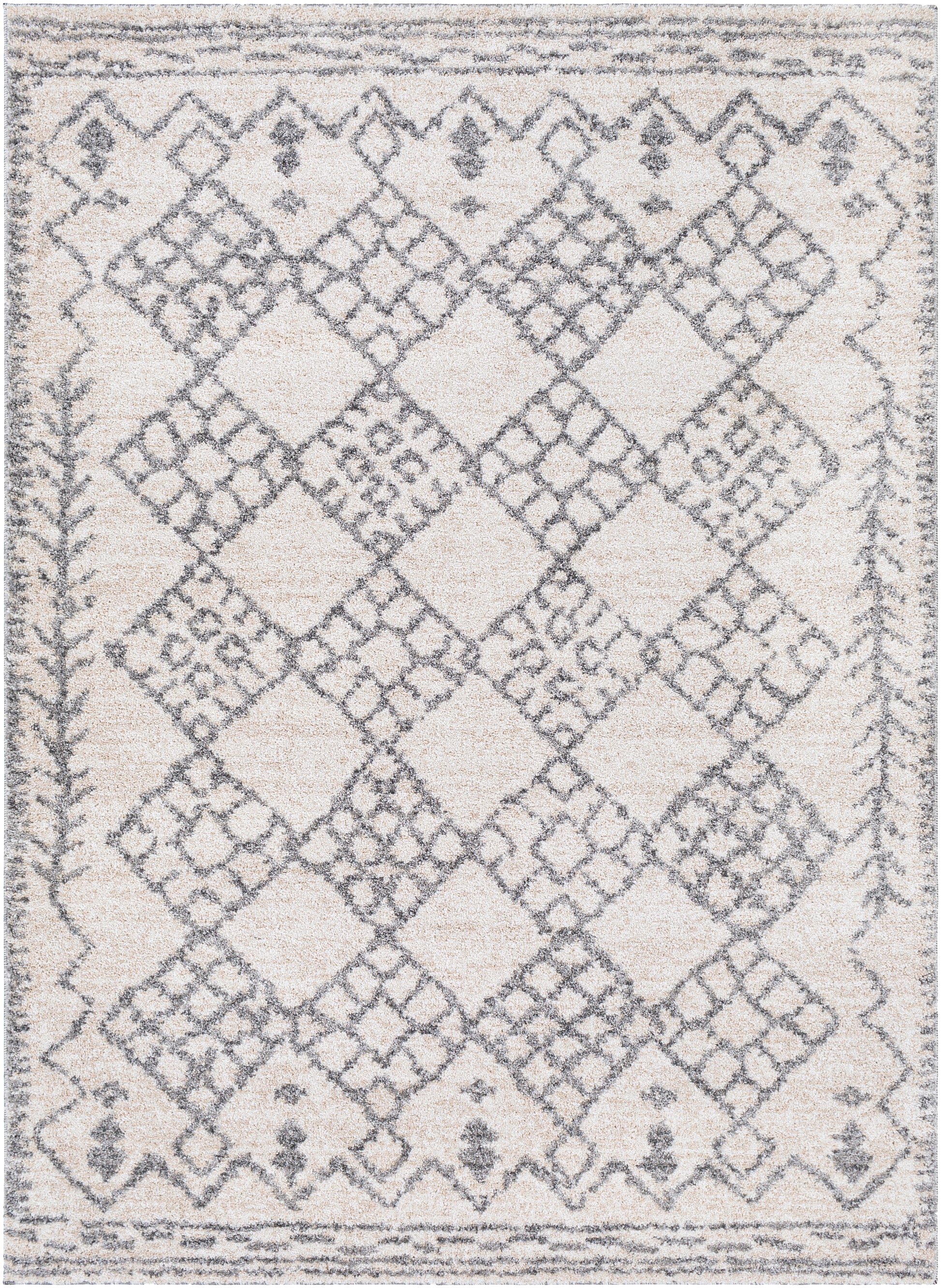 Surya Andorra Ard-2307 Medium Gray, Charcoal, White, Khaki Area Rug