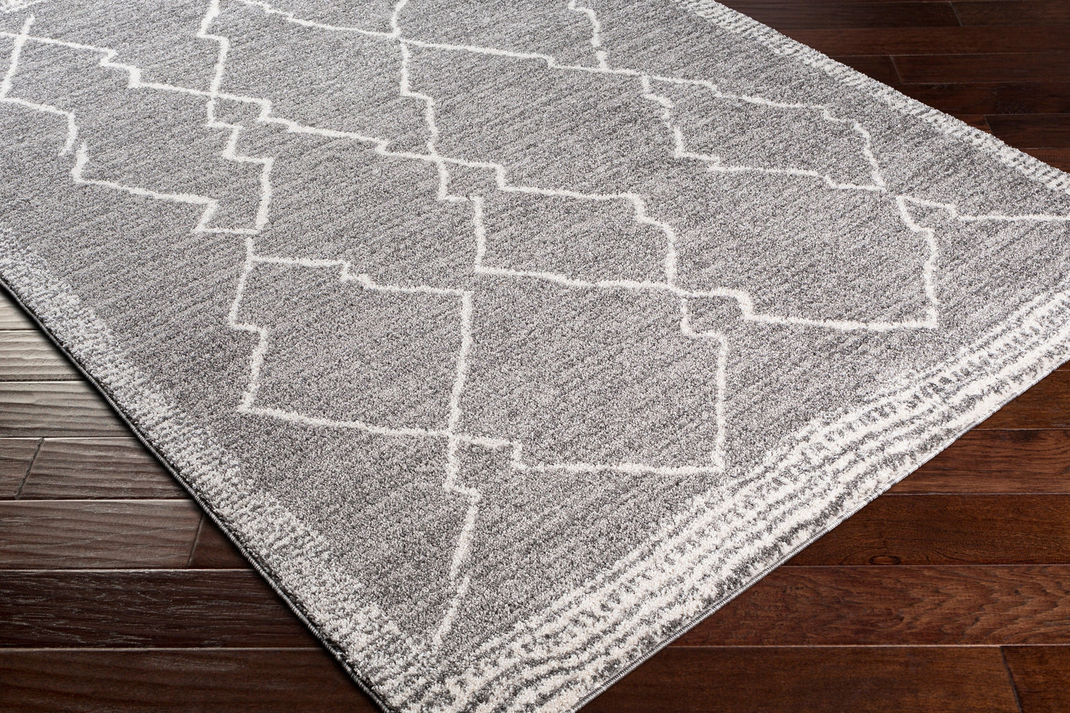 Surya Andorra Ard-2309 Medium Gray, Charcoal, White Rugs.