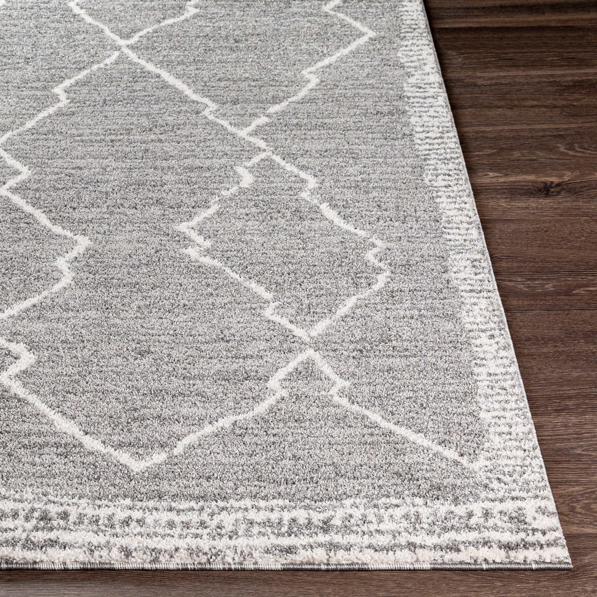 Surya Andorra Ard-2309 Medium Gray, Charcoal, White Area Rug