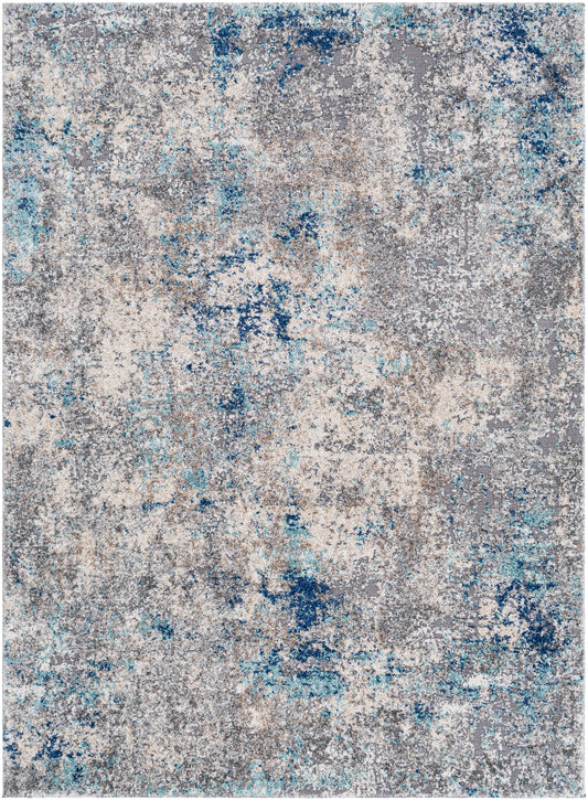 Surya Andorra Ard-2311 Teal, Dark Blue, Camel, Medium Gray Area Rug