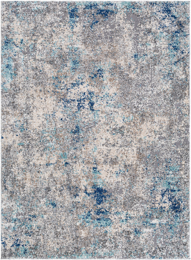 Surya Andorra Ard-2311 Teal, Dark Blue, Camel, Medium Gray Rugs.