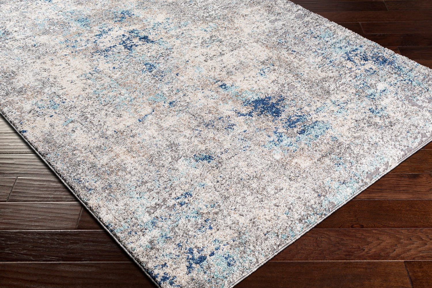 Surya Andorra Ard-2311 Teal, Dark Blue, Camel, Medium Gray Rugs.