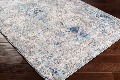 Surya Andorra Ard-2311 Teal, Dark Blue, Camel, Medium Gray Area Rug