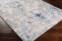 Surya Andorra Ard-2311 Teal, Dark Blue, Camel, Medium Gray Area Rug