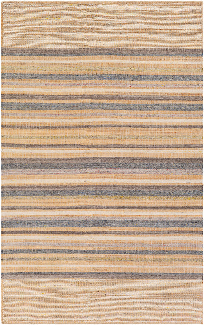 Surya Arielle Are-2304 Wheat, Beige, Navy, Medium Gray Area Rug