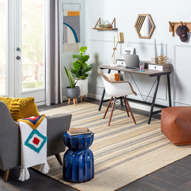 Surya Arielle Are-2304 Wheat, Beige, Navy, Medium Gray Rugs.