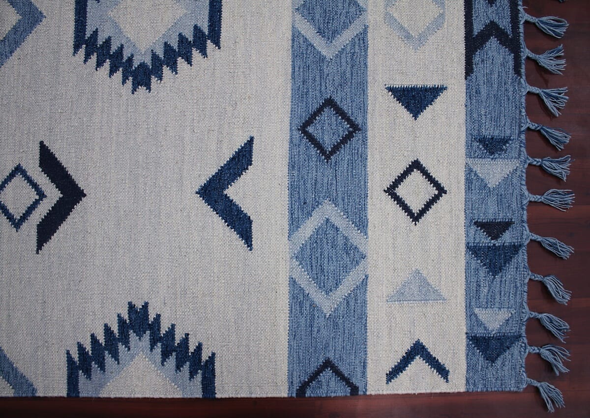 Amer Artifacts Ari-14 Sky Blue Southwestern Area Rug