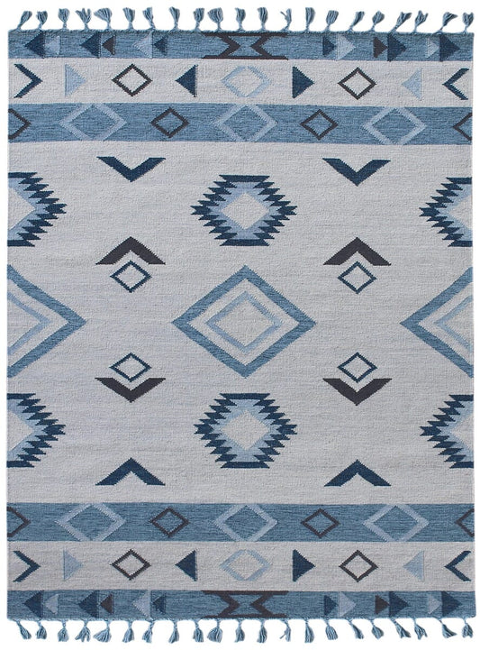 Amer Artifacts Ari-14 Sky Blue Southwestern Area Rug