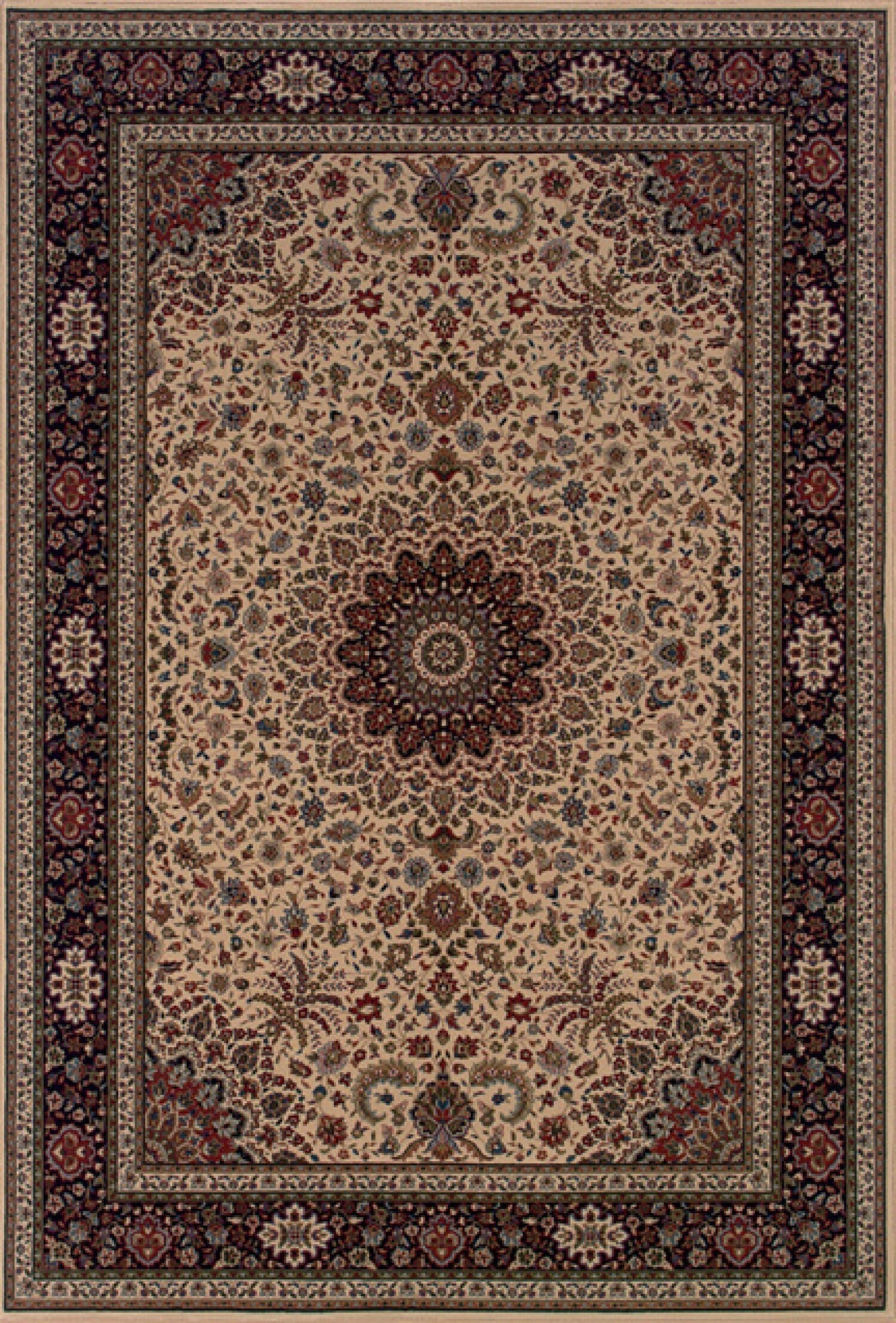 Oriental Weavers Sphinx Ariana 095i8 Ivory / Black Area Rug