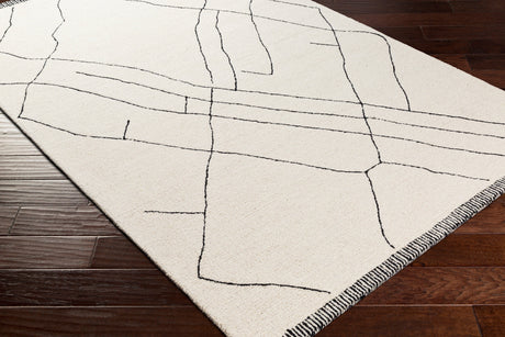 Surya Arsenal Arl-2304 Cream, Black Rug.