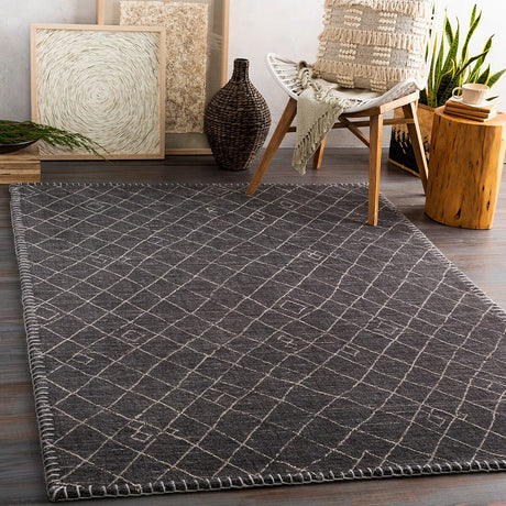 Surya Arlequin Arq-2301 Black, Cream Rugs.