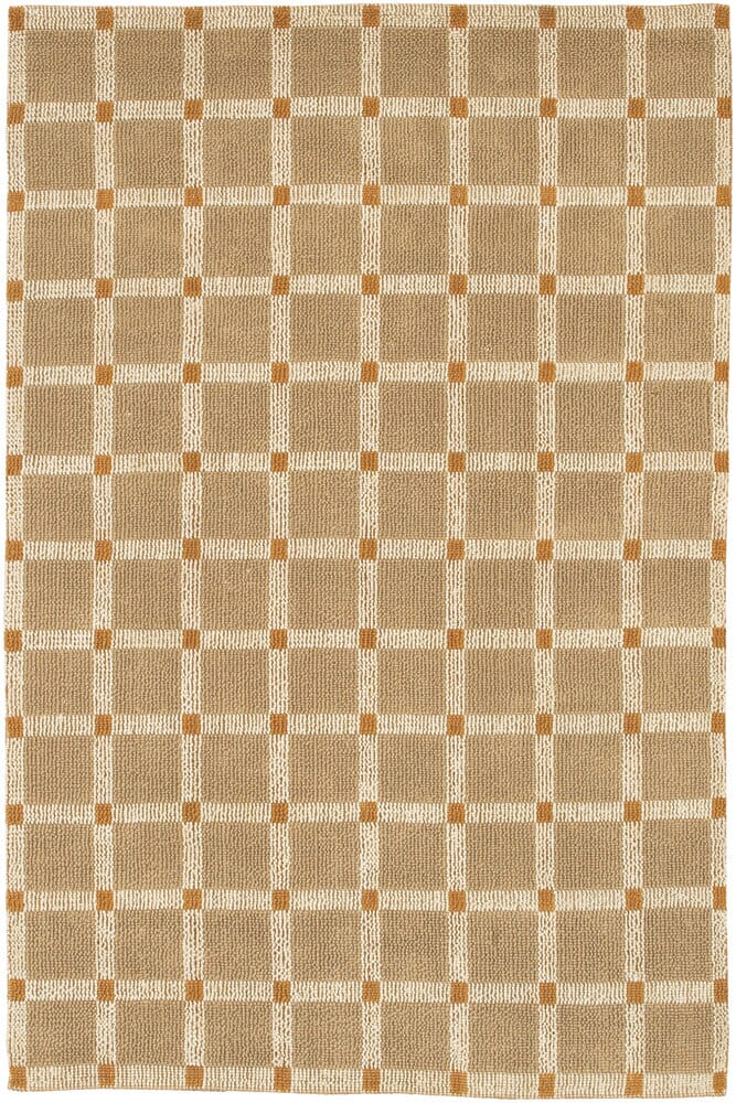 Chandra Art Art3518 Tan / Ivory / Orange Geometric Area Rug