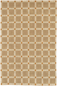 Chandra Art Art3518 Tan / Ivory / Orange Geometric Area Rug