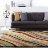 Surya Artist Studio art-229 Mushroom / Blue / Tan / Off White Rugs.