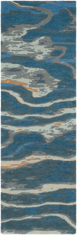 Surya Artist Studio Art-239 Navy, Sea Foam, Dark Brown, Beige Organic / Abstract Area Rug