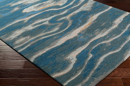Surya Artist Studio Art-239 Navy, Sea Foam, Dark Brown, Beige Organic / Abstract Area Rug