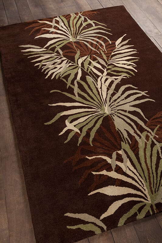 Chandra Aschera asc-6403 Brown Floral / Country Area Rug