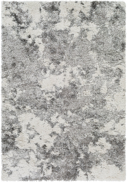 Surya Alta Shag Asg-2304 White, Light Gray, Medium Gray Area Rug