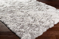 Surya Alta Shag Asg-2305 White, Light Gray, Medium Gray Area Rug