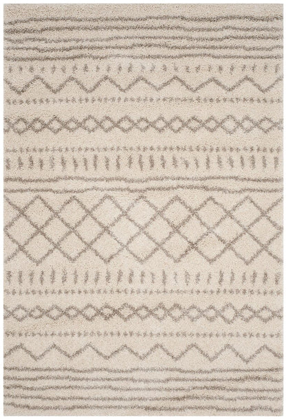 Safavieh Arizona Shag Asg741A Ivory / Beige Moroccan Area Rug