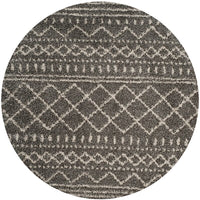 Safavieh Arizona Shag Asg741B Brown / Ivory Moroccan Area Rug