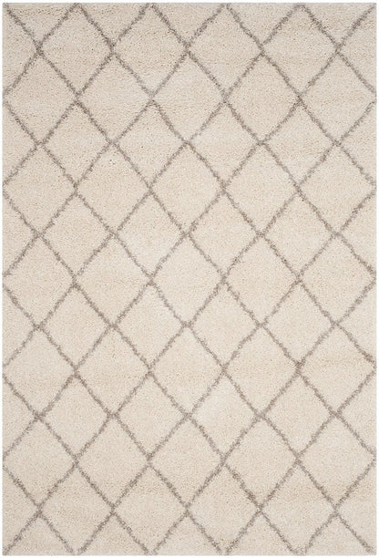 Safavieh Arizona Shag Asg742A Ivory / Beige Geometric Area Rug