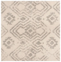 Safavieh Arizona Shag Asg746G Ivory / Grey Moroccan Area Rug