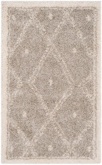 Safavieh Arizona Shag Asg748D Grey / Ivory Geometric Area Rug