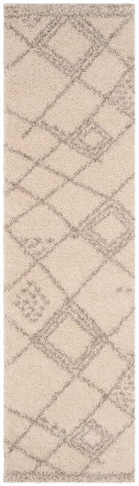 Safavieh Arizona Shag Asg751G Ivory / Grey Moroccan Area Rug